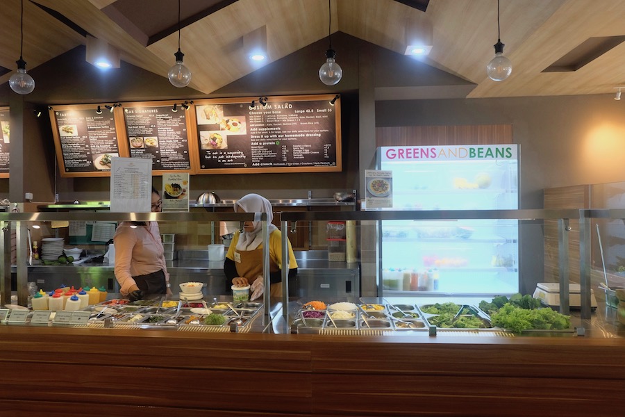 heytheregrace.com | Greens and Bean Bandung - salad bar