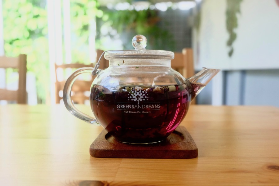 heytheregrace.com | Greens and Bean Bandung - blue bunaken artisan tea